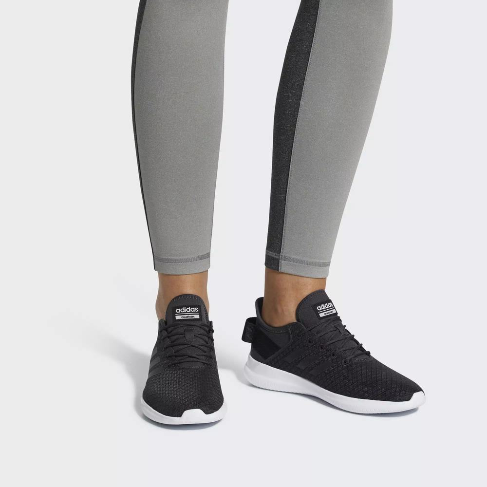 Adidas Cloudfoam QT Flex Tenis Para Correr Grises Para Mujer (MX-45732)